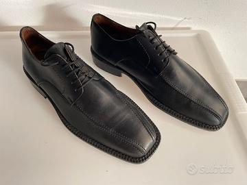 SCARPE PELLE NERA MADE IN ITALY PG TAGLIA 41