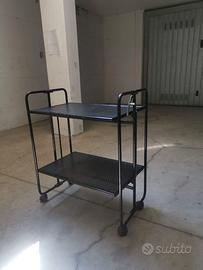 Carrellino girevole e richiudibile in metallo