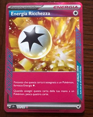 Carta pokemon 2024 “energia ricchezza” 191/191