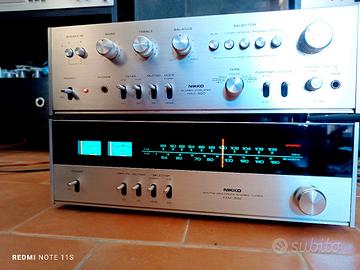Pregiati Componenti HiFi Anni 70 Nikko Da Vetrina!