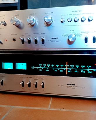 Pregiati Componenti HiFi Anni 70 Nikko Da Vetrina!