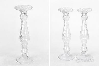 Candelabri in vetro fatti a mano