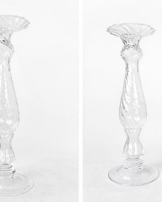 Candelabri in vetro fatti a mano