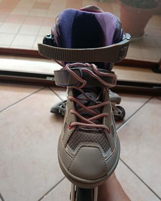pattini in linea decathlon con protezione 