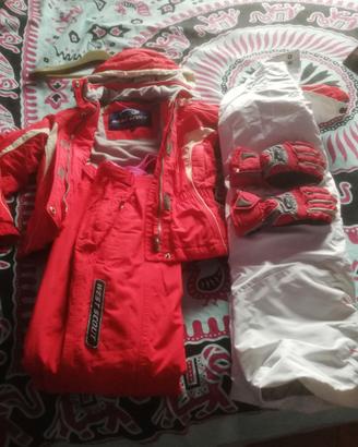 tuta sci anni 8 slim + pantalone 8 anni