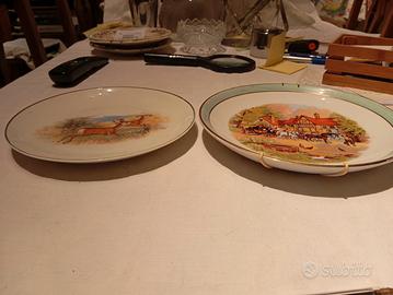 Coppia piatti vintage S.C.I. Laveno , anni ' 50