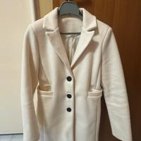 Cappotto donna color panna/avorio