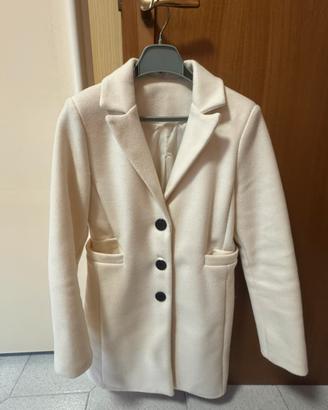 Cappotto donna color panna/avorio