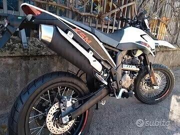 Malaguti XSM 125-MOTARD-MOTORE APRILIA-ABS-BIANCO