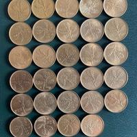 29 monete 20 Lire “Ramo di Quercia” 1957–1989