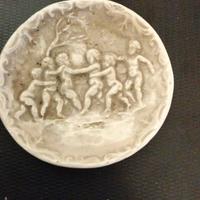 piattino decorativo vintage marca Bassano in ceram