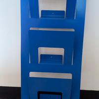 Portarivistea parete" Ikea Spontan",blu,vintage