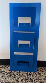 Portarivistea parete" Ikea Spontan",blu,vintage