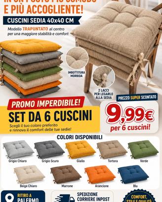 6 Pezzi cuscini con lacci 