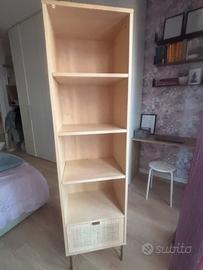 Libreria Rattan effetto Vimini maison du monde