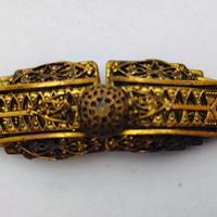 Fibbia metallo cintura mantello corsetto art déco