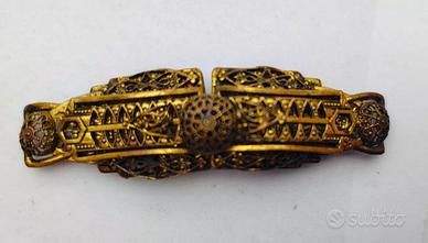 Fibbia metallo cintura mantello corsetto art déco