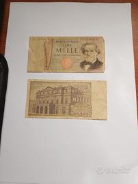 banconota 1000 lire Giuseppe Verdi 