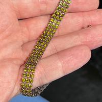 BRACCIALE TENNIS VERDE OLIVA