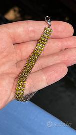 BRACCIALE TENNIS VERDE OLIVA