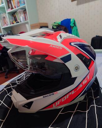 Ufo plast casco motocross motard Aries S 55-56 cm