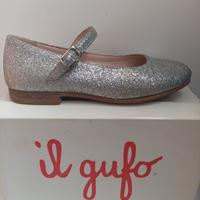 il Gufo Ballerine Glitter Argento 28