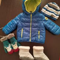 Set piumino cuffia OriginalMarines guanti babbucce