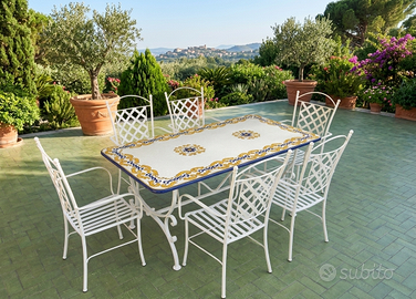 TAVOLO IN PIETRA LAVICA MIS. 200X100 CM. IN ITALIA