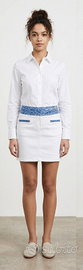 Gonna denim jeans colore bianco/panna