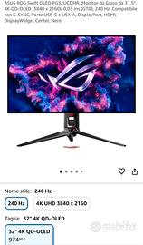ASUS ROG Swift OLED NUOVO SIGILLATO