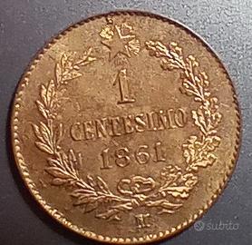 Vittorio Emanuele II 1 centesimo 1861 M