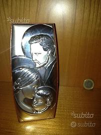 Lastra sacra famiglia argento - regalo nascita