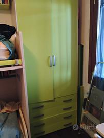 cameretta bambini moretti compact con letti a cast