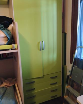 cameretta bambini moretti compact con letti a cast