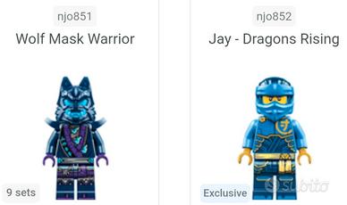 Lego originali,4 minifigure nuove ninjago