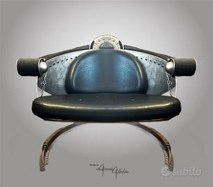 Rara Coppia di Poltrone Industriali