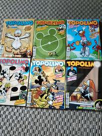 TOPOLINO – Lotto di 6 numeri consecutivi