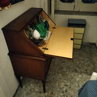 Cassettiera con Consolle in Legno Anni '60