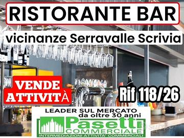 RISTORANTE BAR adiacenze Serravalle Scrivia