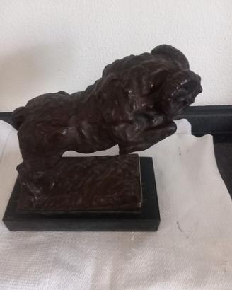 SCULTURA BRONZO ARIETE 32° RGT CARRI "ARIETE"