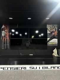 Ledwall tv 75 pollici full Hd  x4 con centralina