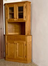 Angoliera in legno di castagno