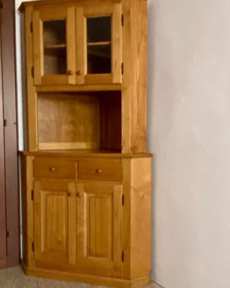 Angoliera in legno di castagno
