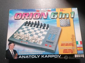 Scacchiera elettrica con 6 giochi