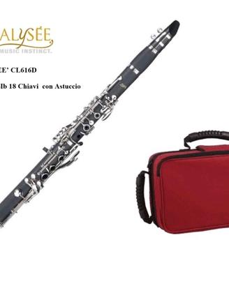 CLARINETTO ALYSÉE CL616D  18 Chiavi
Leva del Mib