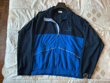 Sergio Tacchini Giacca Blu 90s Vintage Originale