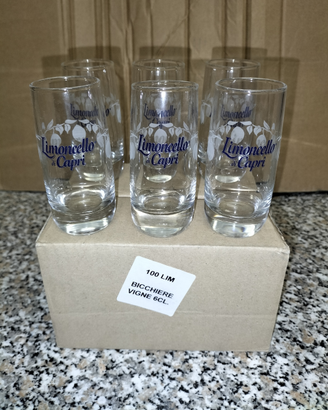 Set Completo 6 Bicchieri Limoncello Di Capri