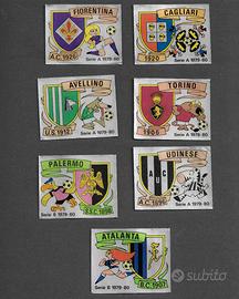 LOTTO 7 SCUDETTI NUOVI con VELINA 1979-80