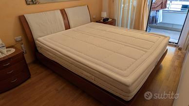 Letto Contenitore Ciliegio Massiccio completo