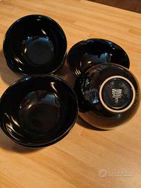  Set 6 ciotole nere IKEA 16 cm - Come nuove